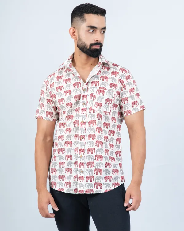 Majestic_Maroon_Elephant_Print_Soft_Cotton_Shirt