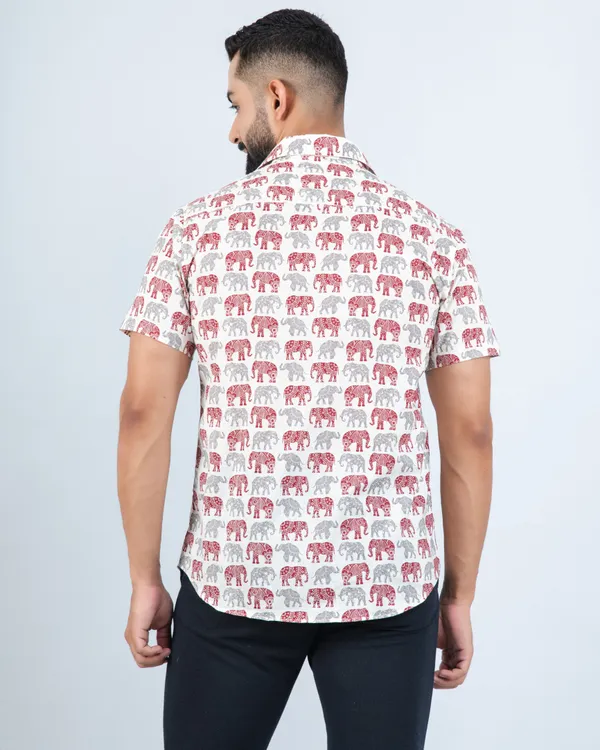 Majestic_Maroon_Elephant_Print_Soft_Cotton_Shirt