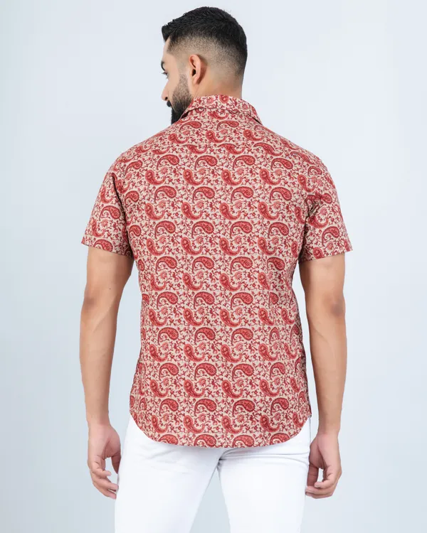 Small_Red_Paisley_Print_Cotton_Shirt_for_Men's_Regular_Fit