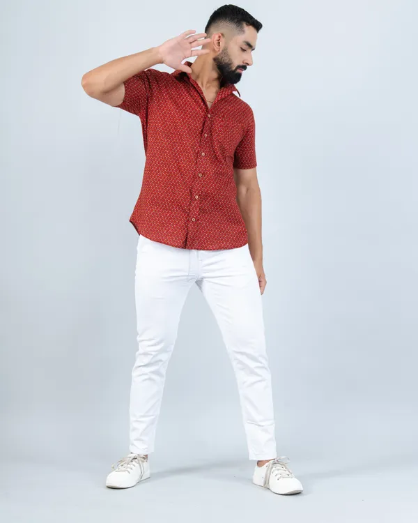 Red_Small_Floral_Print_Soft_Cotton_Regular_Fit_Casual_Shirt