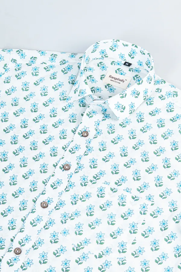 Sky_Blue_Cotton_Half_Sleeve_Relaxed_Fit_Shirt_Floral_Print_Lightweight_&_Fashionable_Shirt