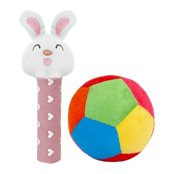 2_in_1_Combo:_Bunny_Rattle_&_11cm_Ball_|_ISI_Mark:_NABL_Lab_Tested_Baby_Safe_Toys