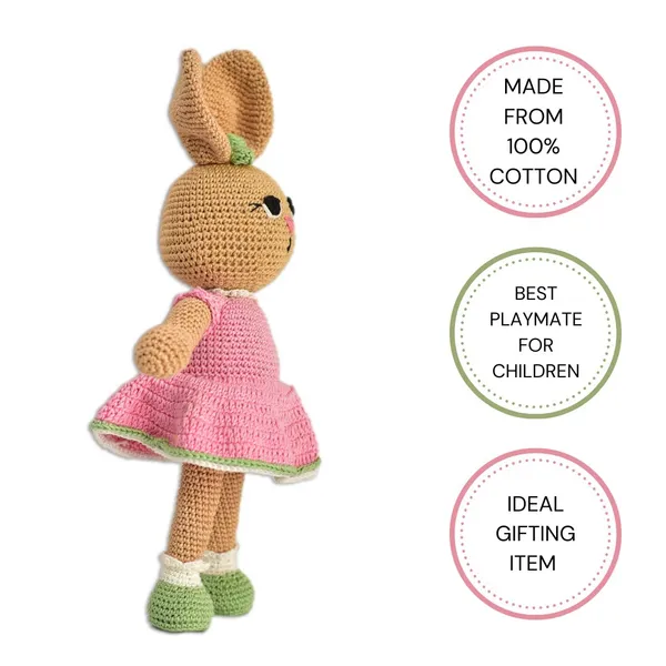 Crochet_Bunny_(28cm)_|_Adorable_|_Soft_Toy_|_For_Girls_&_Boys