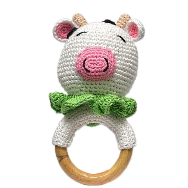 Crochet_Cow_Rattle_16cm_|_Yellow_|_Adorable_Rattle_For_Babies_|_Gifting