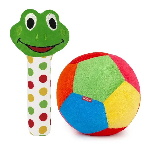 2_in_1_Combo:_Froggy_Rattle_&_11cm_Ball_|_ISI_Mark:_NABL_Lab_Tested_Baby_Safe_Toys