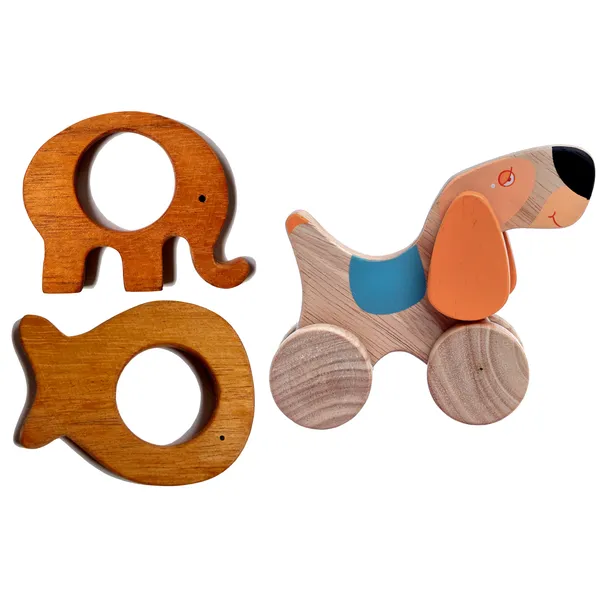 3_in_1_Combo:_Push/Pull_Doggy_+_2_Neem_Teethers_–_Elephant,_Fishy_|_ISI_Mark:_NABL_Tested_Baby_Safe_|_Natural,_Organic,_and_Eco-Friendly_Teething_Relief