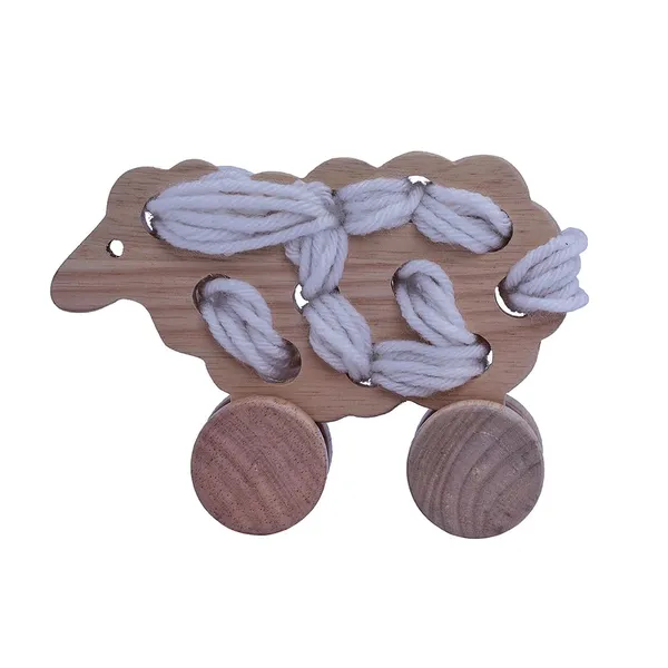 STEM:_Lacing_Toy:_Sheep_|_Handcrafted_Wood_|_Motor_Skills_&_Problem-Solving_in_Toddlers_&_Preschoolers