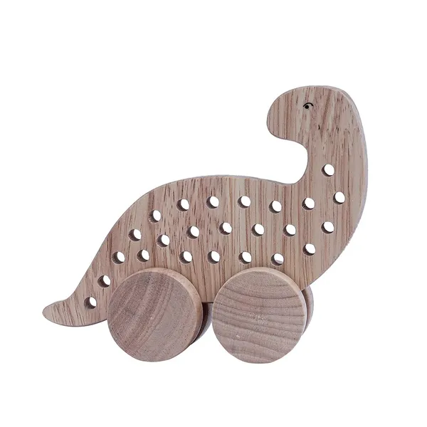 STEM:_Lacing_Toy:_Dinosaur_|_Handcrafted_Wood_|_Motor_Skills_&_Problem-Solving_in_Toddlers_&_Preschoolers