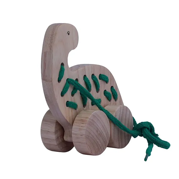 STEM:_Lacing_Toy:_Dinosaur_|_Handcrafted_Wood_|_Motor_Skills_&_Problem-Solving_in_Toddlers_&_Preschoolers