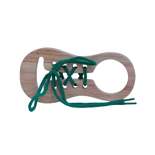 STEM:_Lacing_Toy:_Shoe_|_Handcrafted_Wood_|_Motor_Skills_&_Problem-Solving_in_Toddlers_&_Preschoolers