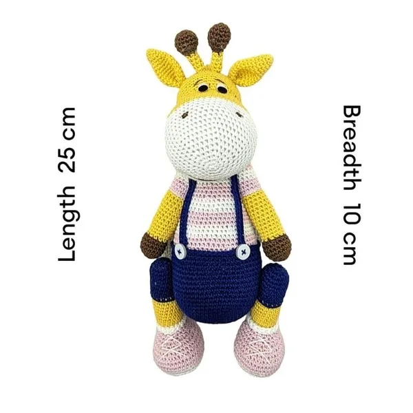 Crochet_Giraffe_25cm_|_Child_Friendly_|_Soft_Toy_|_For_Girls_&_Boys_(Pink)