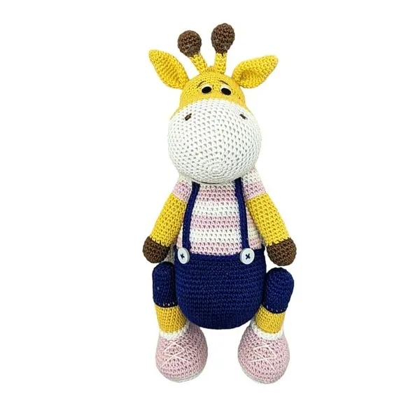 Crochet_Giraffe_25cm_|_Child_Friendly_|_Soft_Toy_|_For_Girls_&_Boys_(Pink)