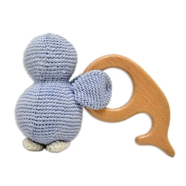 Crochet_Peguin_Teether_Rattel_|_11cm_|_Blue_|_Adorable_Rattle_|_For_Babies_|_Gifting