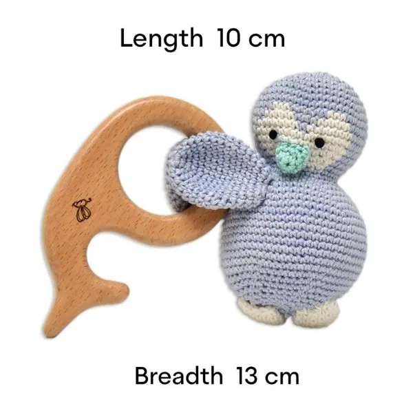 Crochet_Peguin_Teether_Rattel_|_11cm_|_Blue_|_Adorable_Rattle_|_For_Babies_|_Gifting