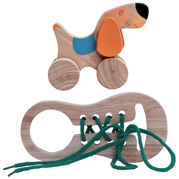 2_in_1_Combo:_Shoe_Lacing_Toy_+_Push/Pull_Doggy_|_STEM_|_ISI_Mark:_NABL_Tested_Baby_Safe_|_Natural,_Organic,_and_Eco-Friendly_Teething_Relief