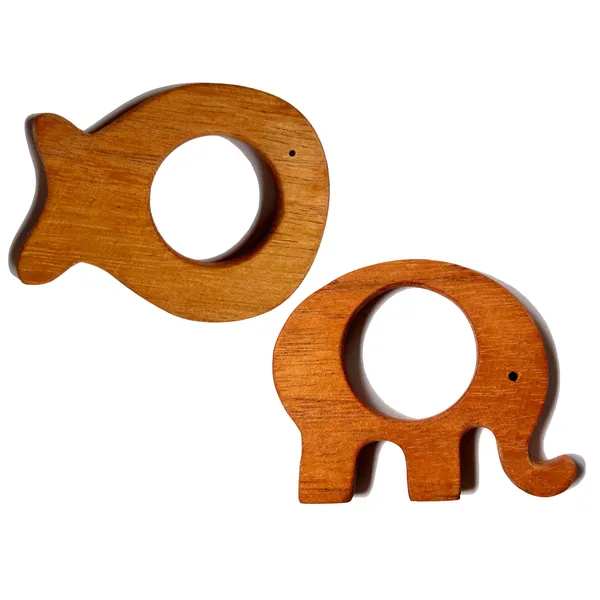 2_in_1_Combo:_Neem_Wood_Teethers_–_Elephant,_Fishy_|_ISI_Mark:_NABL_Tested_Baby_Safe_|_Natural,_Organic,_and_Eco-Friendly_Teething_Relief