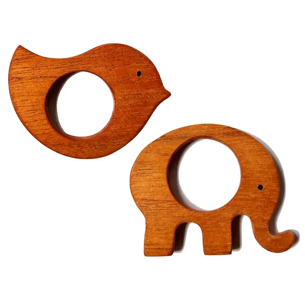 2_in_1_Combo:_Neem_Wood_Teethers_–_Birdie,_Elephant_|_ISI_Mark:_NABL_Tested_Baby_Safe_|_Natural,_Organic,_and_Eco-Friendly_Teething_Relief