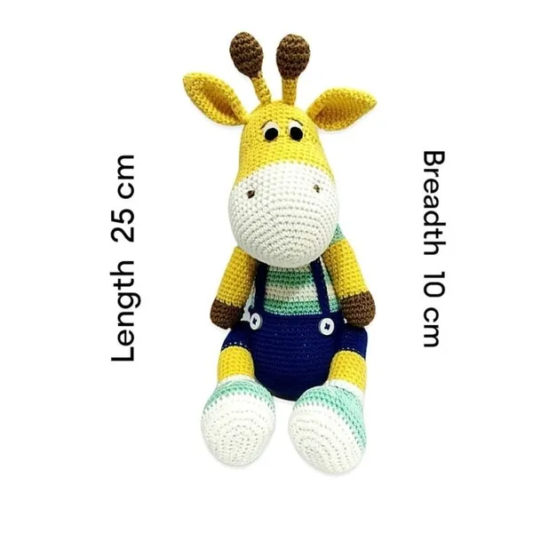 Crochet_Giraffe_25cm_|_Child_Friendly_|_Soft_Toy_|_For_Girls_&_Boys_(Teal)
