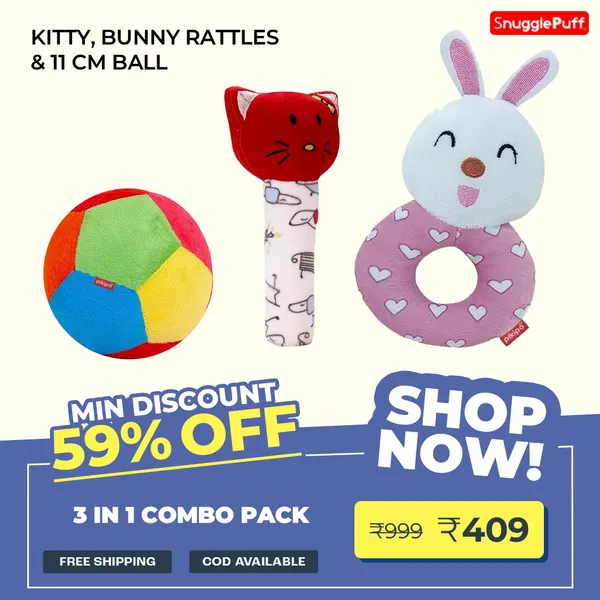 3_in_1_Combo:_Kitty_&_Bunny_Rattles,_11cm_Ball_|_ISI_Mark:_NABL_Lab_Tested_Baby_Safe_Toys