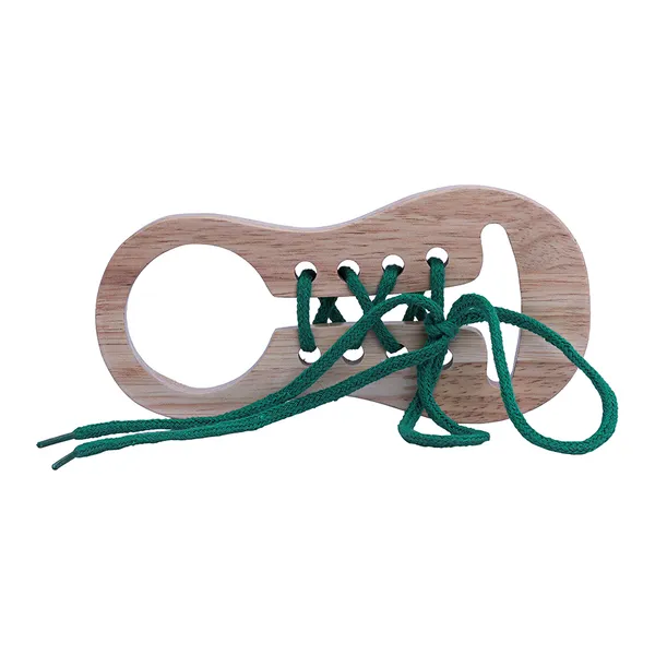 STEM:_Lacing_Toy:_Shoe_|_Handcrafted_Wood_|_Motor_Skills_&_Problem-Solving_in_Toddlers_&_Preschoolers