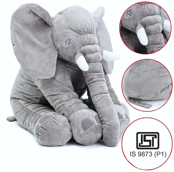 SnugglePuff_Elephant_Pillow_Toy_with_Plush_|_Hugging_Toy_for_Babies_|_Birthday_Gift_(Grey_60cm)