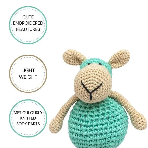 Crochet_Sheep_14cm_|_Green_|_Super_Cute_|_Soft_Toy_|_For_Girls_&_Boys_|_Gifting