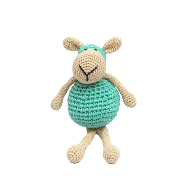 Crochet_Sheep_14cm_|_Green_|_Super_Cute_|_Soft_Toy_|_For_Girls_&_Boys_|_Gifting
