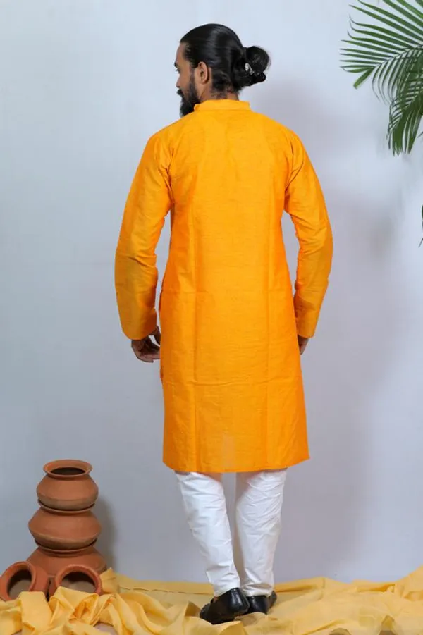 Yellow_Printed_Full_Sleeve__kurta_for_Men