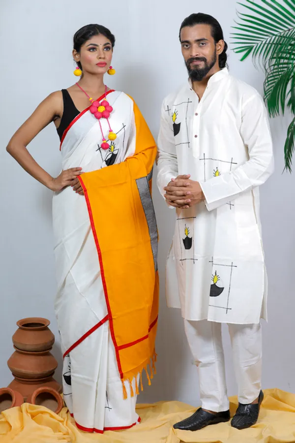 White_Applique_Full_Sleeve_2_For_Couple