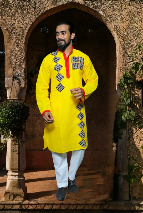 Yellow_Applique_Full_Sleeve_2_For_Couple