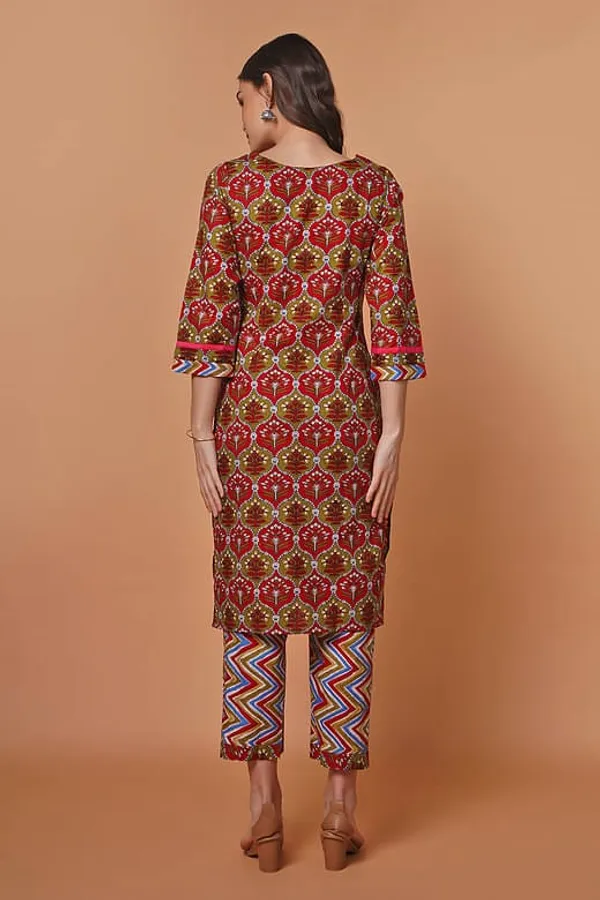 Raisa_Red_Kurta_Set