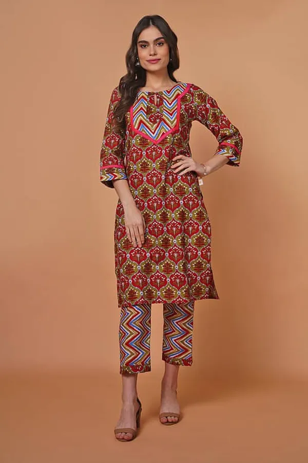 Raisa_Red_Kurta_Set