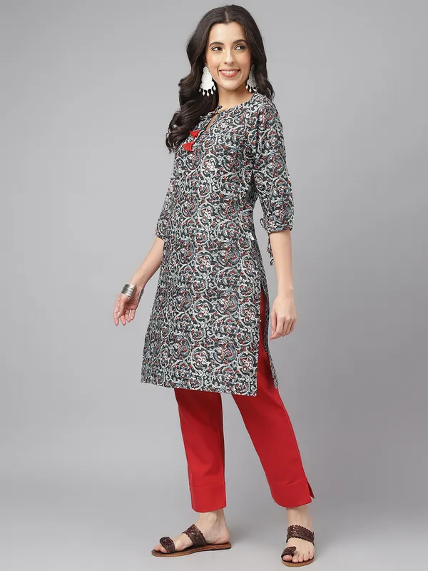 Black_Cotton_Short_Kurta