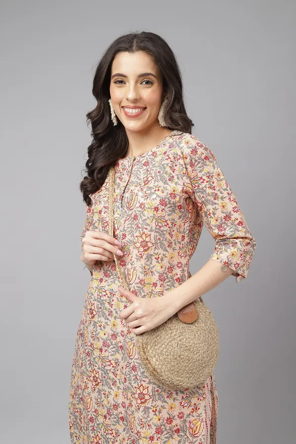 Red_printed_Cotton_kurta_