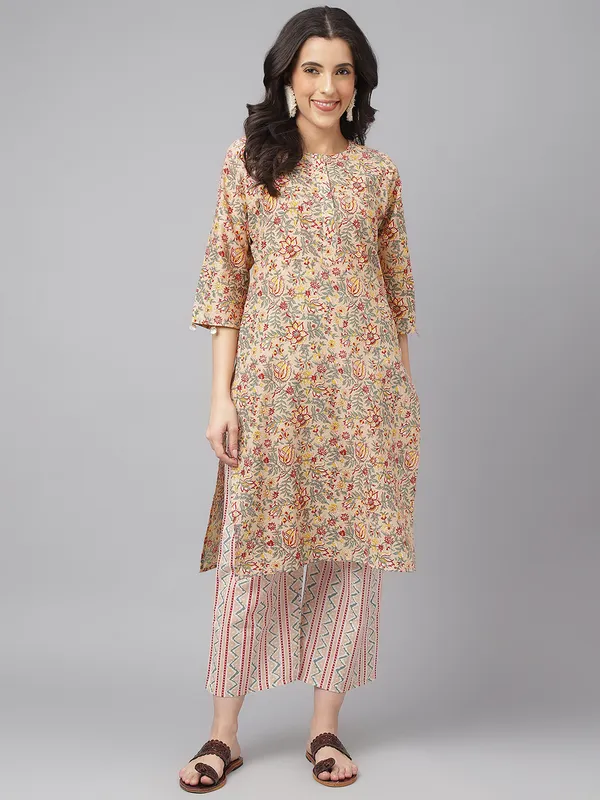 Red_printed_Cotton_kurta_