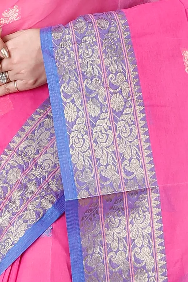 Pure_Cotton_Bengali_Tant_Saree_for_Women_|_Premium_Woven_Design_Saree__|_Pink