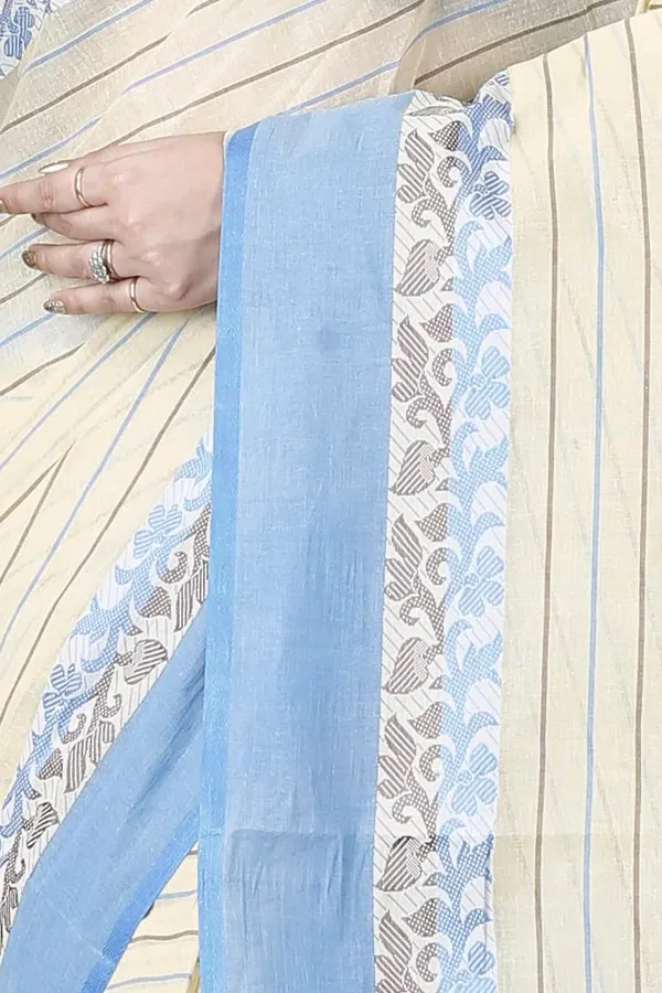 Pure_Cotton_Bengali_Tant_Saree_for_Women_|_Premium_Woven_Design_Saree__|_Sky_Blue