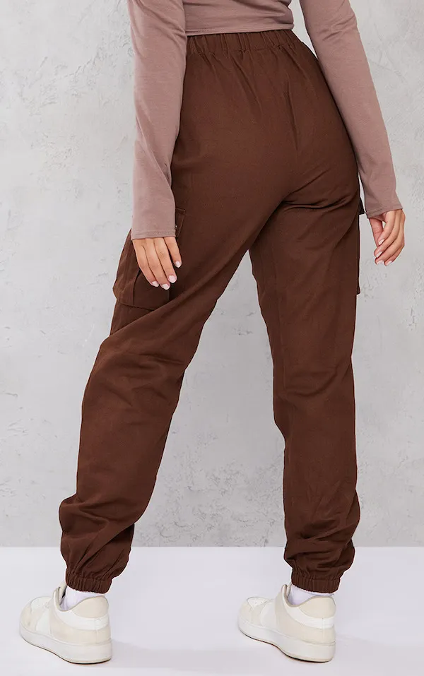 PURE_DENIM_CARGO_WITH_ALL_TRENDING_CHOCCOLATE_COLOR_Jeans