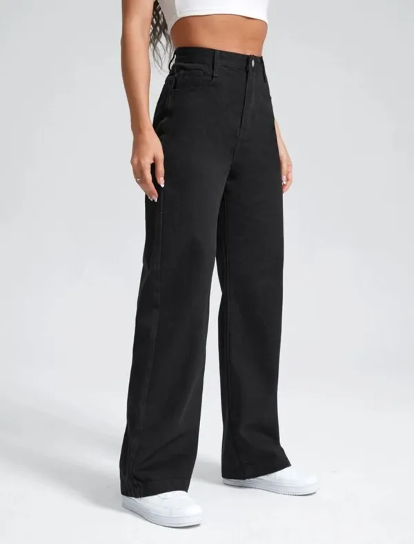 Jet_Black_High_Waist_Wide_Leg_Bell_Bottom_Jeans