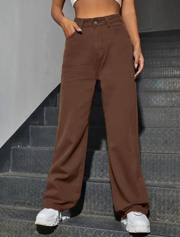 Brown_High_Waist_Wide_Leg_Bell_Bottom_Jeans