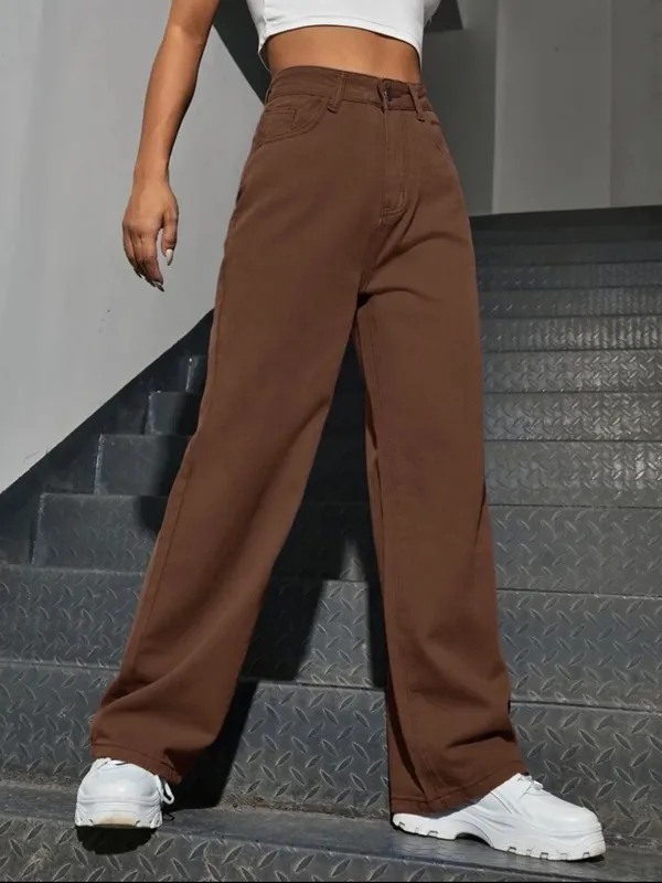 Brown_High_Waist_Wide_Leg_Bell_Bottom_Jeans