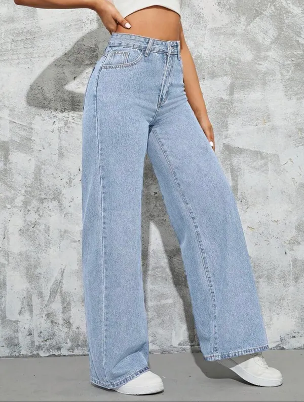 Light_Blue_High_Waist_Wide_Leg_Bell_Bottom_Jeans