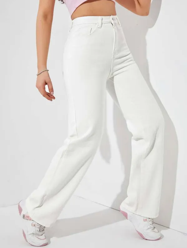 White_High_Waist_Wide_Leg_Bell_Bottom_Jeans