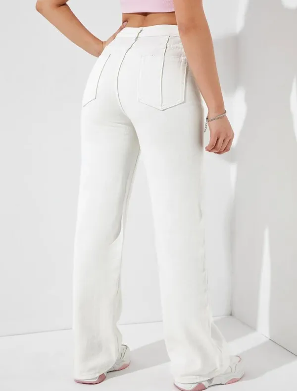White_High_Waist_Wide_Leg_Bell_Bottom_Jeans