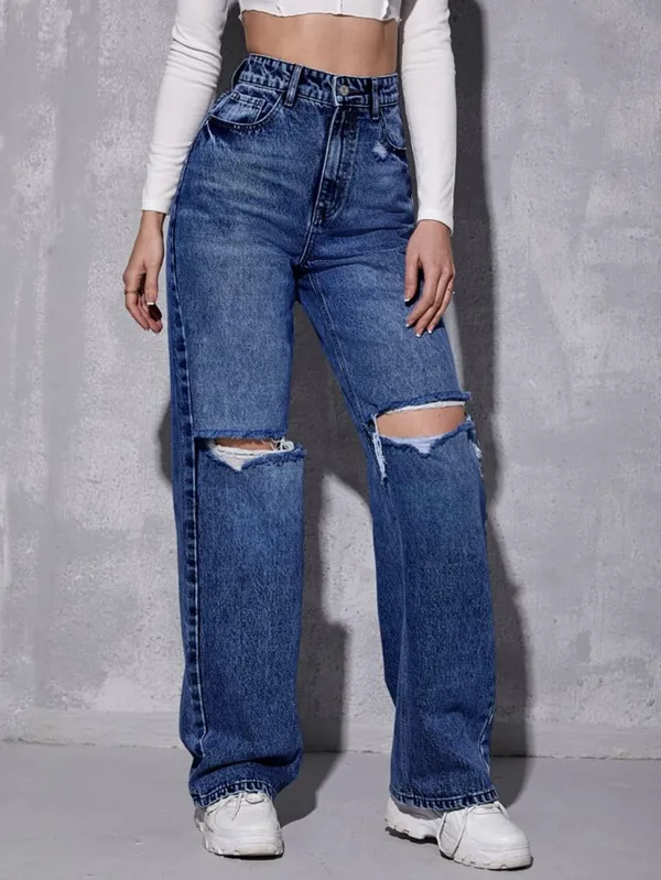Stone_Blue_Wide_Leg_High_Waist_Knee_Cut_Bell_Bottom_Jeans