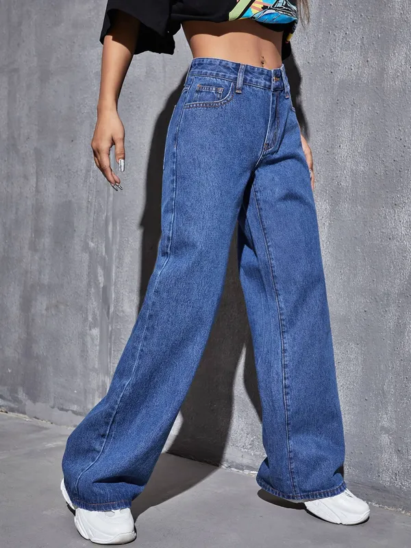 BlueComfy_Women's_High_Waist_Flared_Jeans