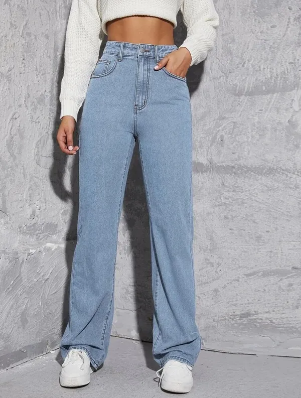 BlueComfy_Women's_High_Waist_Flared_Jeans