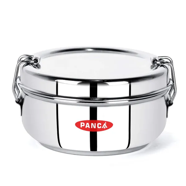 PANCA Lunch Box Big Size 600 ml Stainless Steel Food Pack Tiffin Box for School Office 2 Tier Daily Use Price in India Buy PANCA Lunch Box Big Size 600 ml