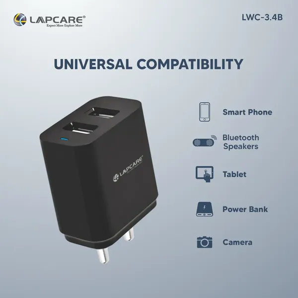 Lapcare_15W_5V_3.4Amp_Dual_USB_Smart_Charger_Fast_Charging_Power_Adaptor/Charger_for_All_iOS_&_Android_Devices,_Black_(Without_Cable)
