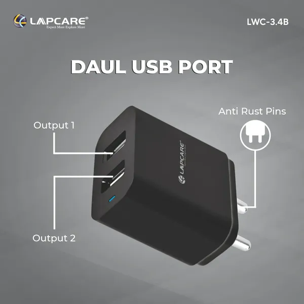 Lapcare_15W_5V_3.4Amp_Dual_USB_Smart_Charger_Fast_Charging_Power_Adaptor/Charger_for_All_iOS_&_Android_Devices,_Black_(Without_Cable)